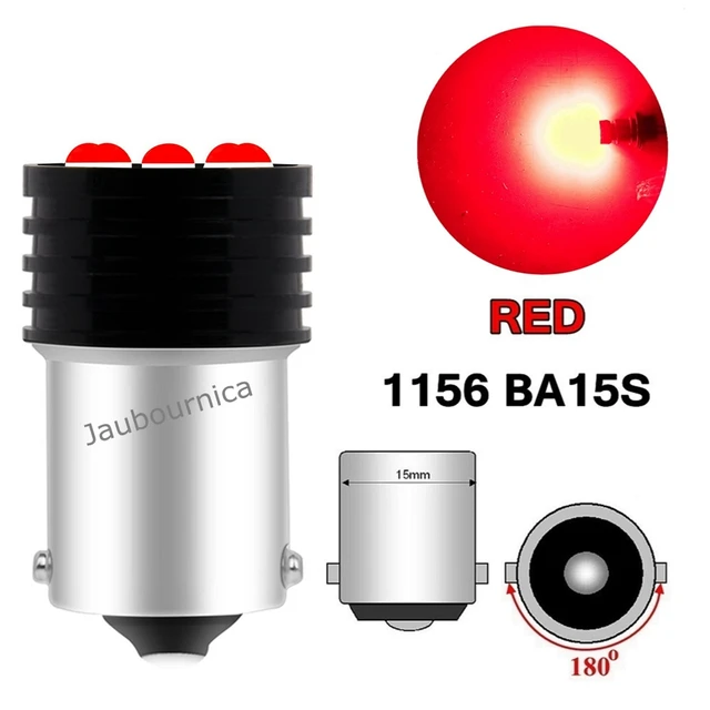 1156 LED Bulbs P21W BA15S 12V 24V, 5W 6000K 54SMD For Car LED Backup Reverse Lights, Rear Fog