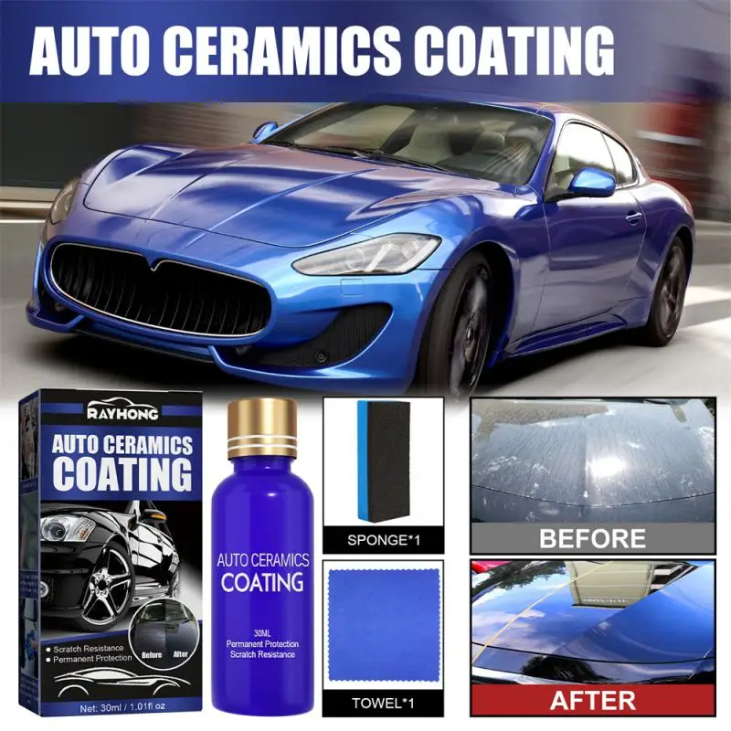

Rayhong Car Ceramics Coating Crystal Plating Liquid Waterproof Dust-proof Scratch Repair Cleaning Tools Car Accessories Drop