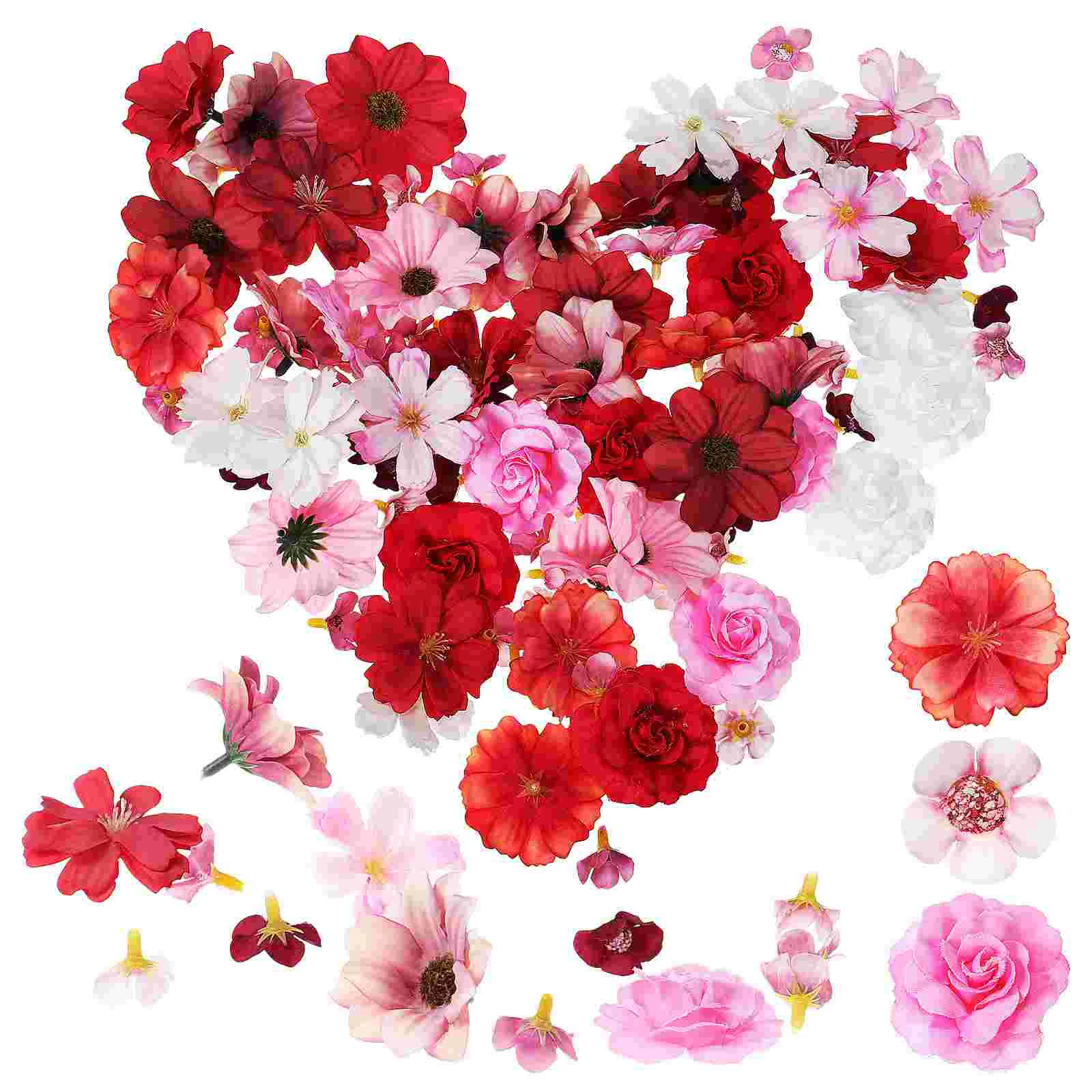 

100pcs Small Artificial Flowers Craft Faux Flowers DIY Wreath Flower Arrangement Accessories