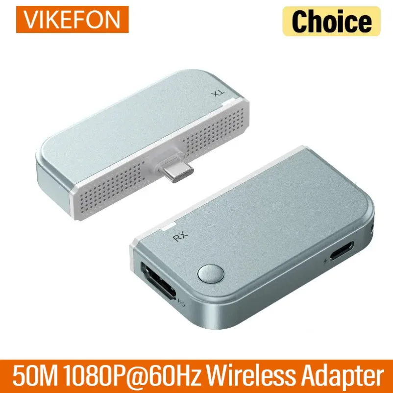50M Wireless HDMI Transmitter Receiver Kits for Laptops PC Monitor Projector