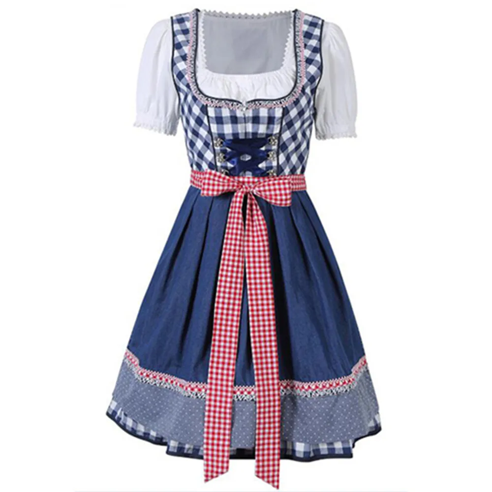 

Women's Oktoberfest Costume Traditional Bavarian National Dirndl Dress Suit Cosplay Carnival Halloween Fancy Party Dress