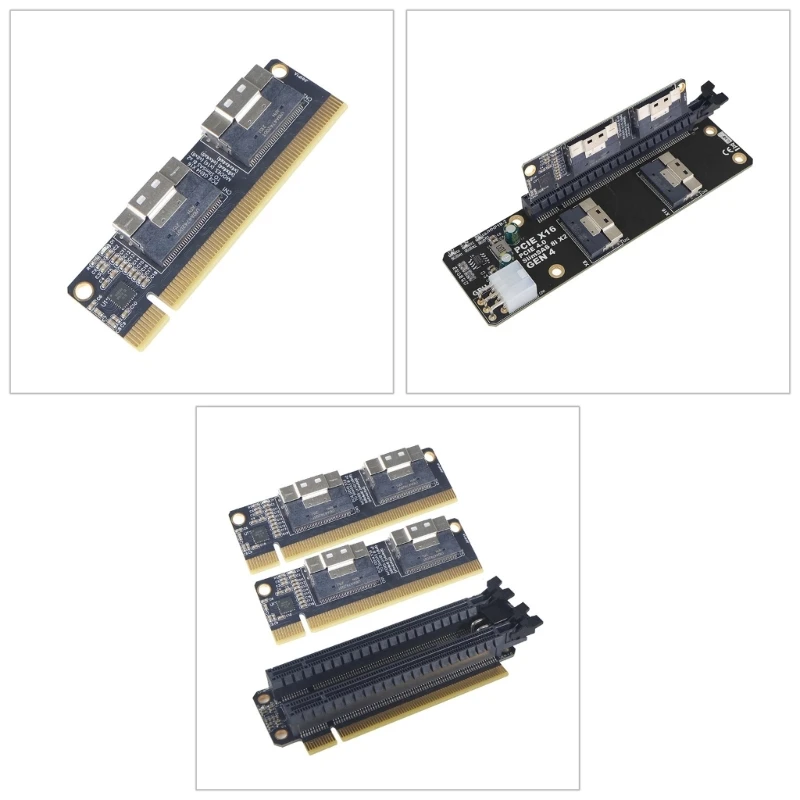 

PCIE3.0 4-port NVME Expansion Card for Graphics Card GPU SSD Adapter