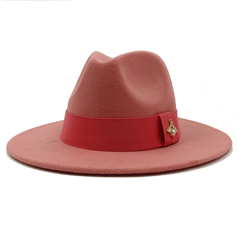 28-Farben-Fedora-Hüte mit Bienen-elastischem Gurtband, Herren-Fedora-Hut, Herren-Panama-Hut, Unisex-Hut, Militärfarbe, Fedora-Hut – Detail 14