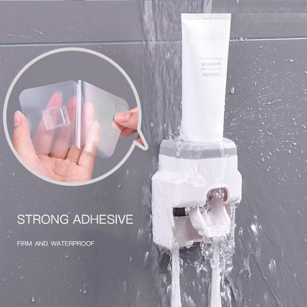 Wall Mount Automatic Toothpaste Dispenser Bathroom Supplies Toothpaste Squeezer Toothbrush Holder toothpaste squeezer 4