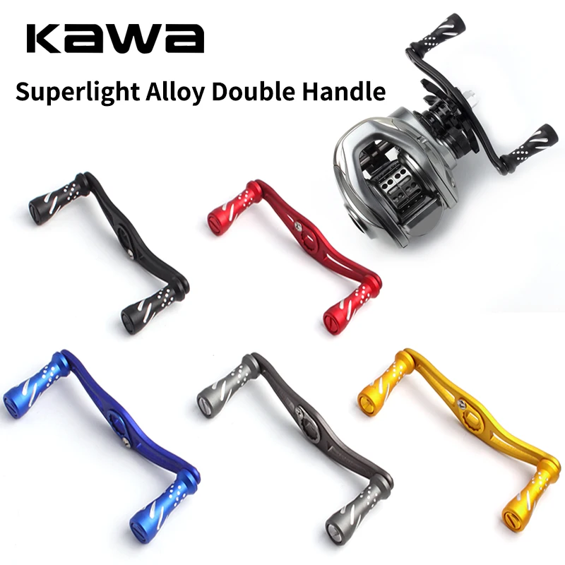 Kawa Promotion Fishing Reel Handle Metal Handle Alloy Knob Length 100mm For Ab/Dai/Shi Casting Fishing Reel DIY Tackle Accessory