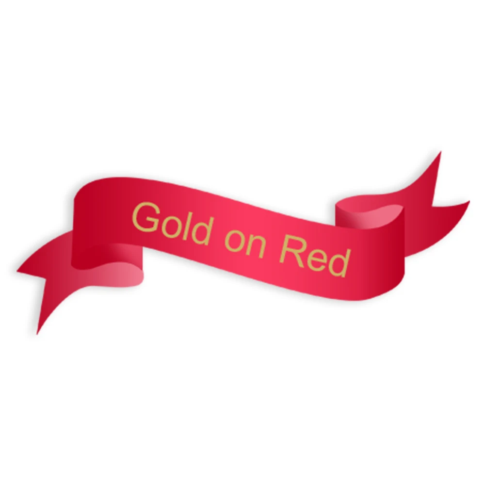 Gold on Red