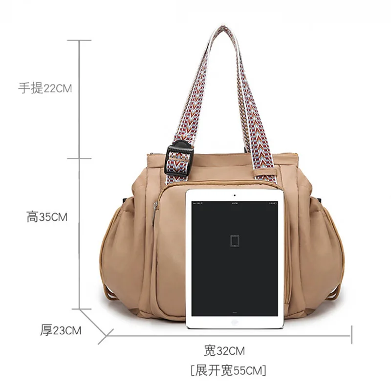 Baby Diaper Bag Multi-pocket Travel Duffel Bags Foldable Gym Bag Women Hand Luggage Airport Bags Mom Stroller Maternity Totes