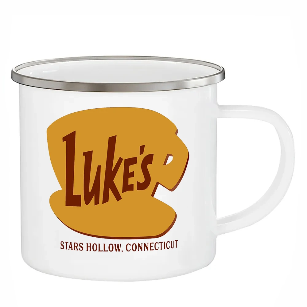 

Закусочные чашки люка Lukes, 12 унций, эмалированные кофейные кружки со звездами, полые, CT, нектикур, чашка для девочек, детские подарки, детская посуда для напитков