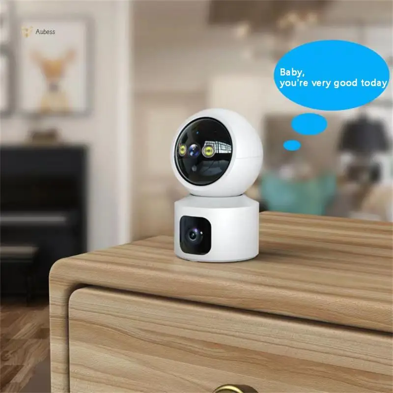 

Double Lens Linkage Monitoring Intelligent High Definition Camera Support Alarm Recording 3mp Camera Full-color Night Vision