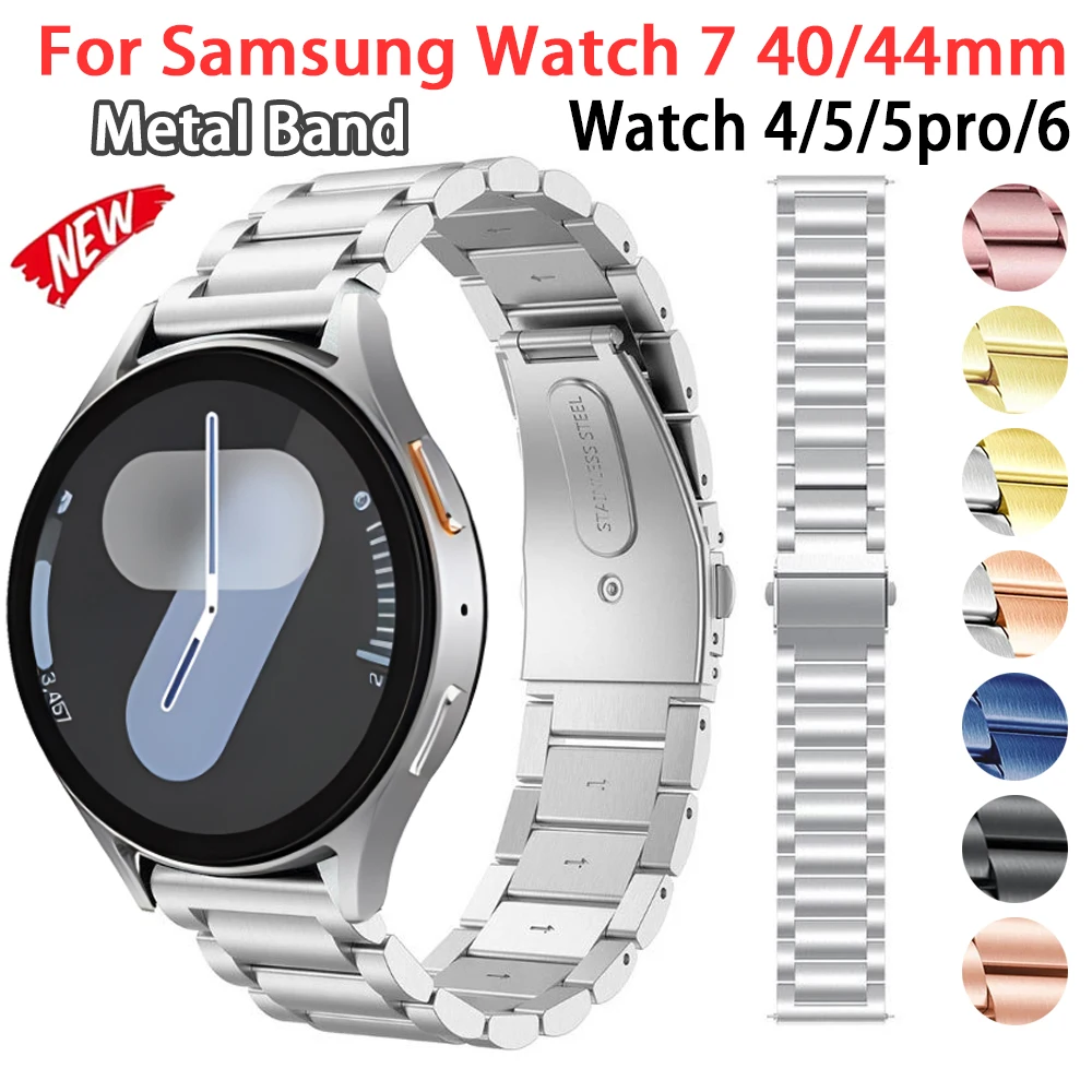 Metall armband für Samsung Galaxy Uhr 7 5 4 40mm 44mm Edelstahl band für Samsung Uhr 6 43mm 47mm Business Armband Correa