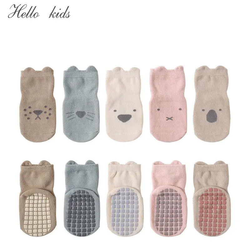 

1Pairs/Lot Cartoon Newborn Socks Children's Anti-slip Socks Spring and Autumn Cute Boy Cotton Baby Toddler Socks