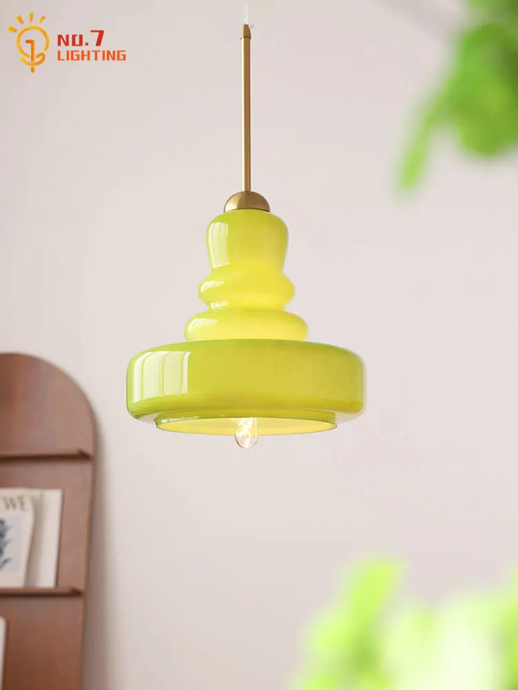 French Vintage Medieval Bauhaus Colorful Gourd Restaurant Pendant Lights Home Decor Kitchen Island Bedroom Hotel Bar Dining Room