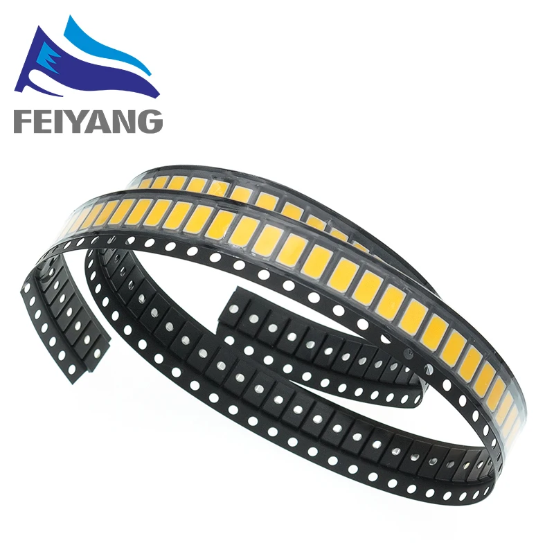 LED Diode 100pcs 5630/5730 CW/WW 0.5W 150Ma 50-55lm 6500K White Light SMD 5730 5630 5730 diodes (3.2~3.4V)