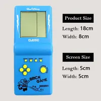 Joueurs de jeu portables rétro classiques pour Console Tetris grand écran Machine de jeu de poche nostalgique pour enfants jouets de Puzzle pour enfants 4