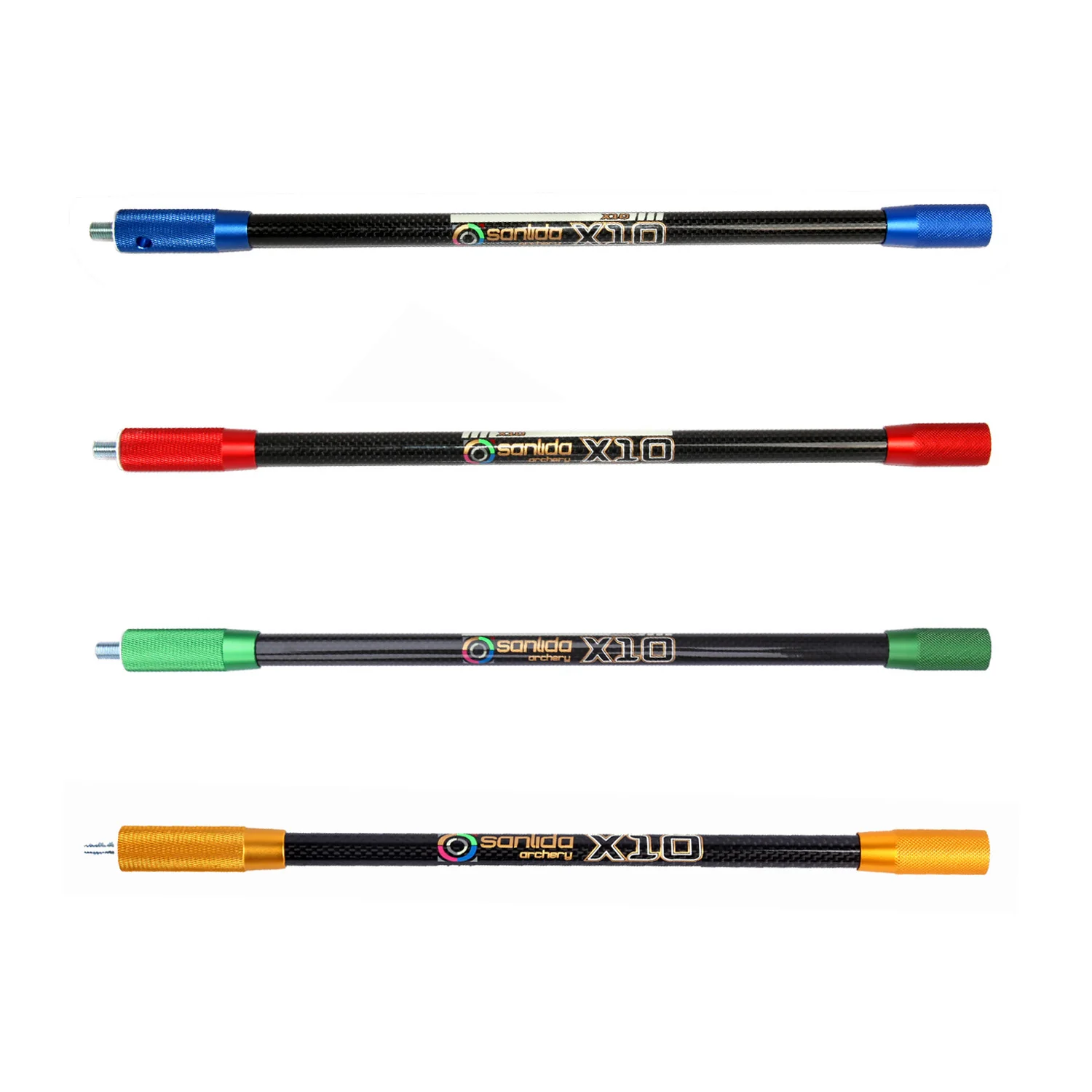 Sanlida Archery X10 Stabilizer 14.5mm 15" Side Rod Carbon Fiber Compound Accessories Bow Target Archery Multi-color