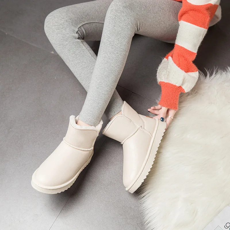 Large Size Women's Boots Snow Boots Women New Fashion Winter Low-tube Warmth Women's Cotton Shoes Short Women