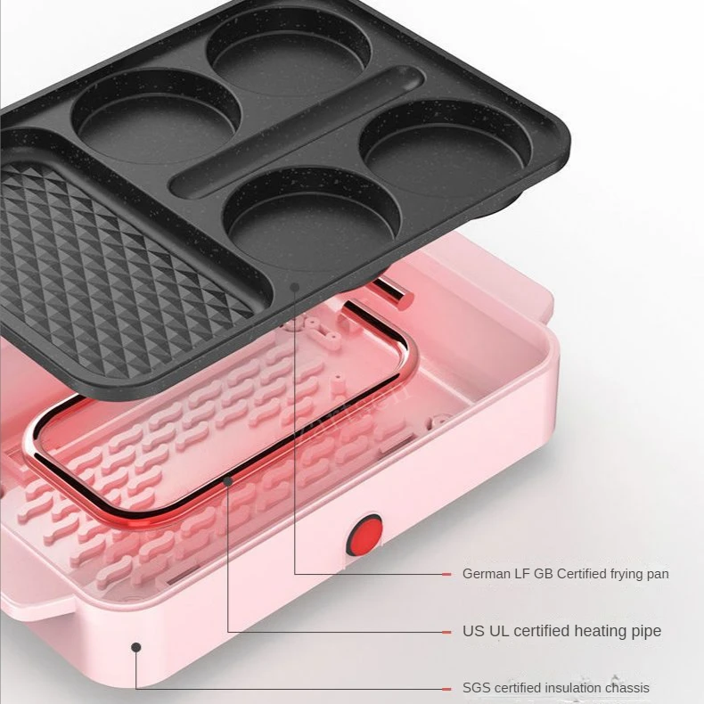 Egg Cooker Electric Eggs Hamburger Baking Machine Griddle Red Beans Cake Pie Crepe Maker MINI Breakfast Pancake Omelette Egg Frying Pan egg cooker cake machine crepe maker burger press maker