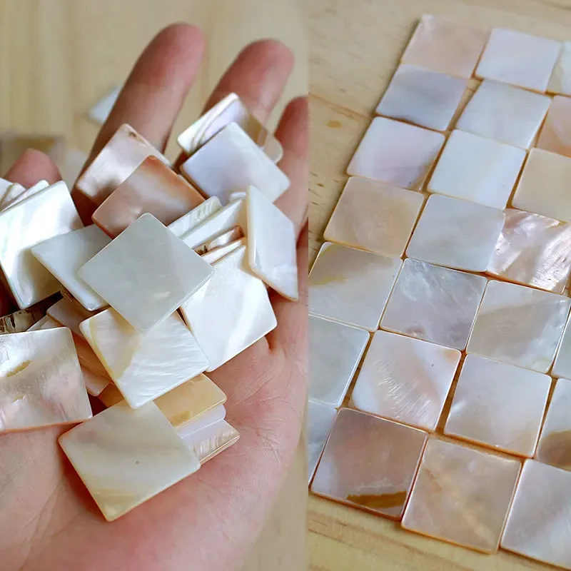 

1kg Mother of Pearl Mosaic Tiles Natural Shell Tiles Square Mosaic Pieces for Home Decoration Crafts arte wholesale