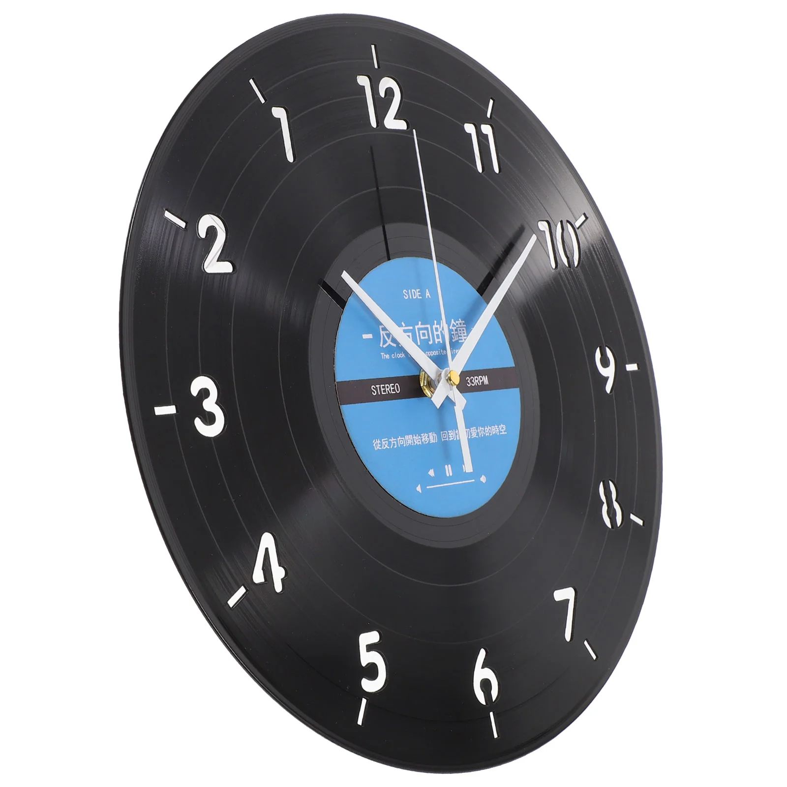 

Wall Clock Mute Hanging Vinyl Records Designed Home Decor Shaped Reverse-turning Music Gifts