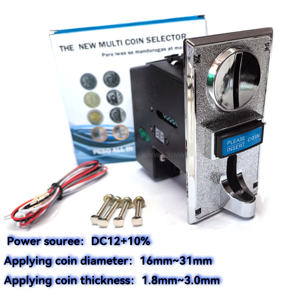 멀티 코인 어셉터 전자 싱글 비교 가능 CPU 토큰 선택기 메커니즘, 자판기 크레인 클로 핀볼 아케이드 게임