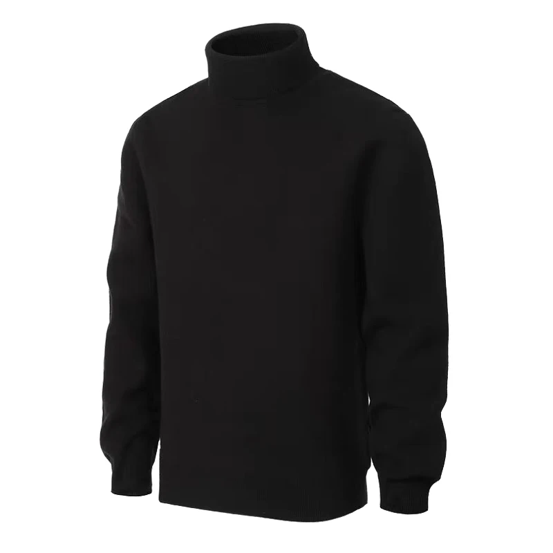 Animal Game Men's Cold Blouse Turtleneck Sweater Luxury Woolen Knitwear Casual Pullover Long Outerwear Solid Warm Streetwear