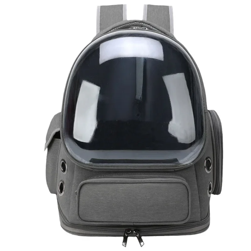 New Cat Bag Out Portable Double Shoulder Cat Backpack Transparent Space Capsule Big Space Dog Out Bag