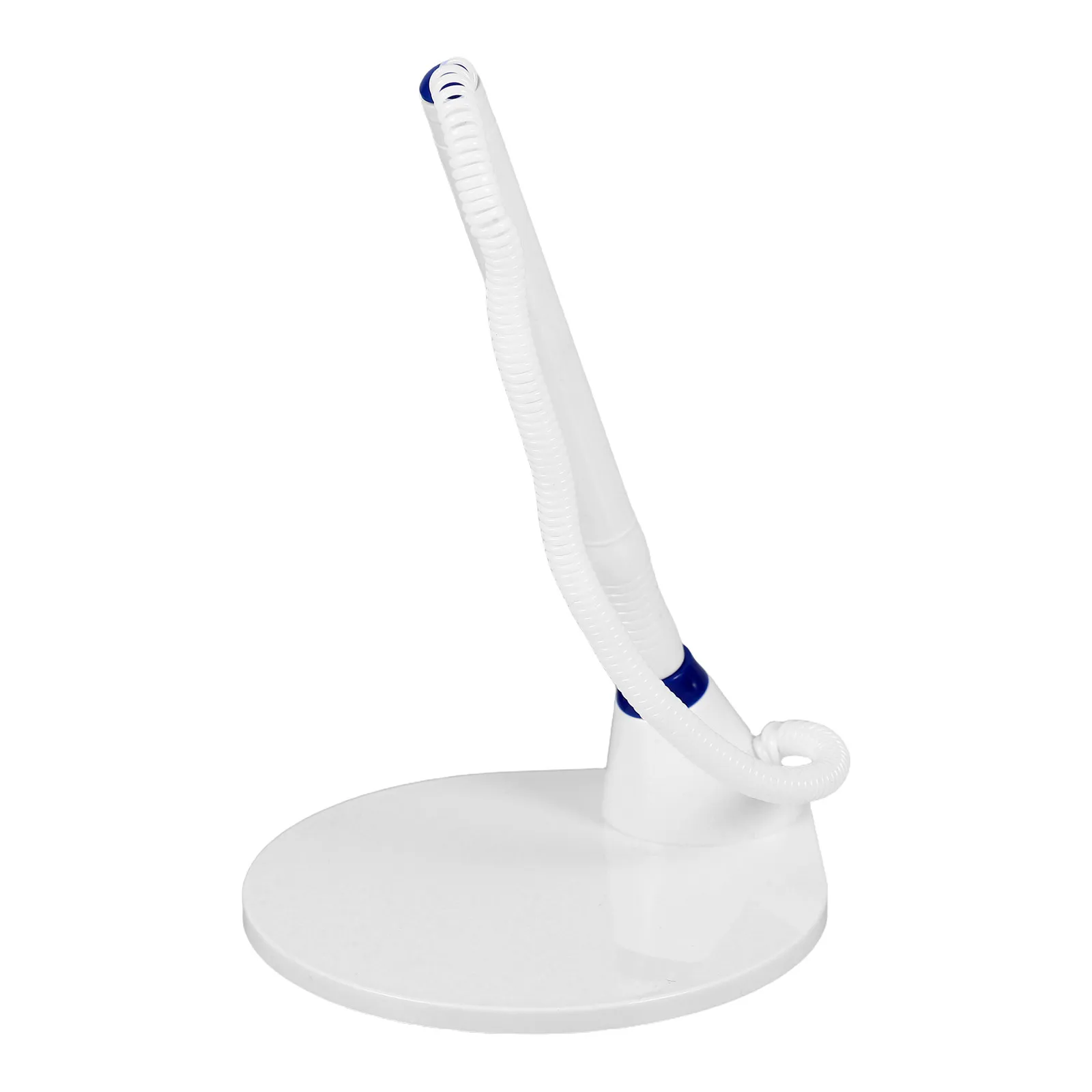 튼튼한 플라스틱 베이스와 플라스틱 코드가 부착된 데스크탑 카운터 펜 사무실 은행 책상용 인체공학적 부드러운 필기감 볼펜