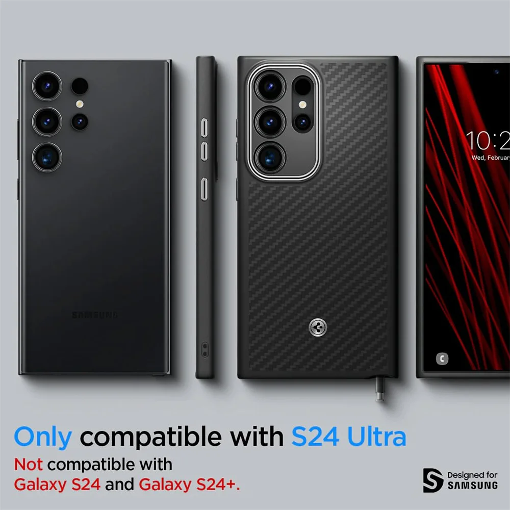 كفر مغناطيسية من ألياف الكربون Spigen لهاتف سامسون...