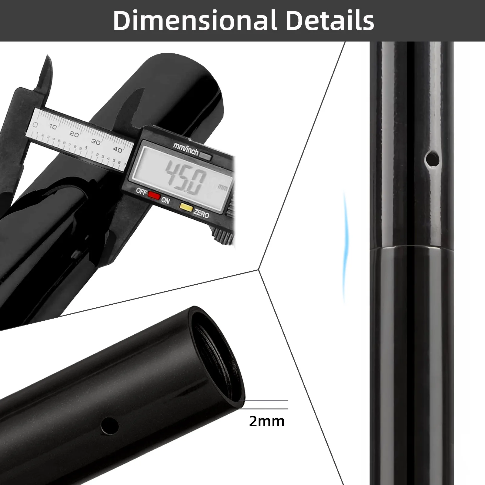 2 Meters Flying Dance Pole Set High Quality Silicone Stripper Dance Pole Spinning Home for Yoga Studio