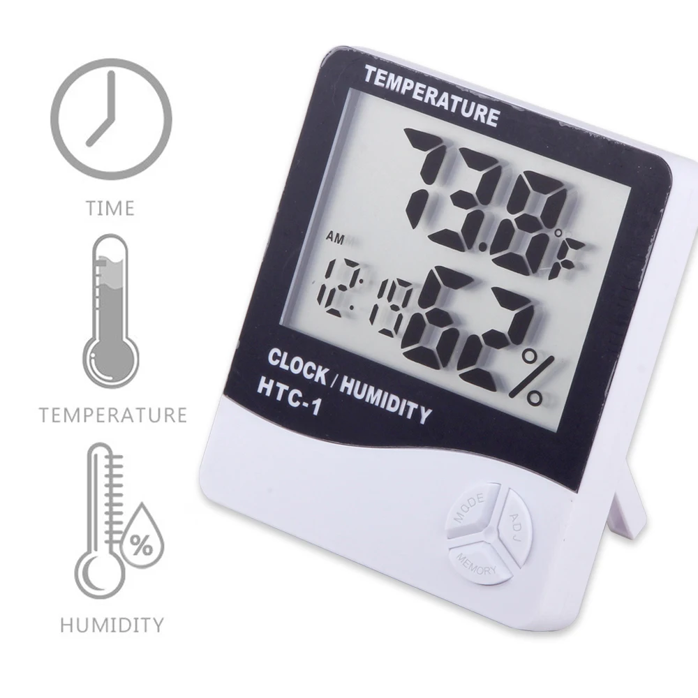 Eyelash Extension Lcd Digital Thermometer Hygrometer Temperature