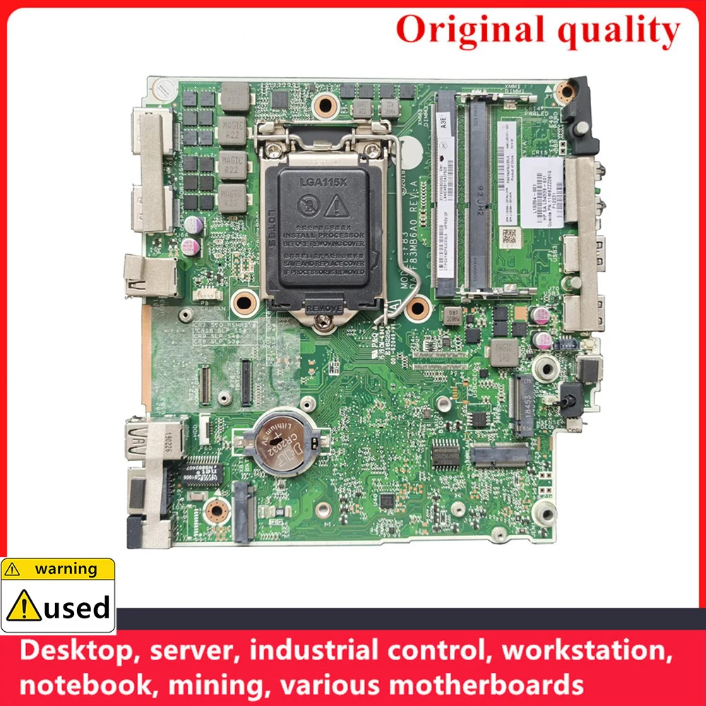 

Used 100% Tested For HP EliteDesk 800 G4 DM Desktop Motherboard L19395-001 L19395-501 L19395-601 DA0F83MB6A0 DDR4 Mainboard