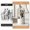 360° Rotating Makeup Brush Holder Desktop Makeup Organizer Cosmetic Storage Box Lipstick Eyebrow Pencil Holder Jewelry Container 5