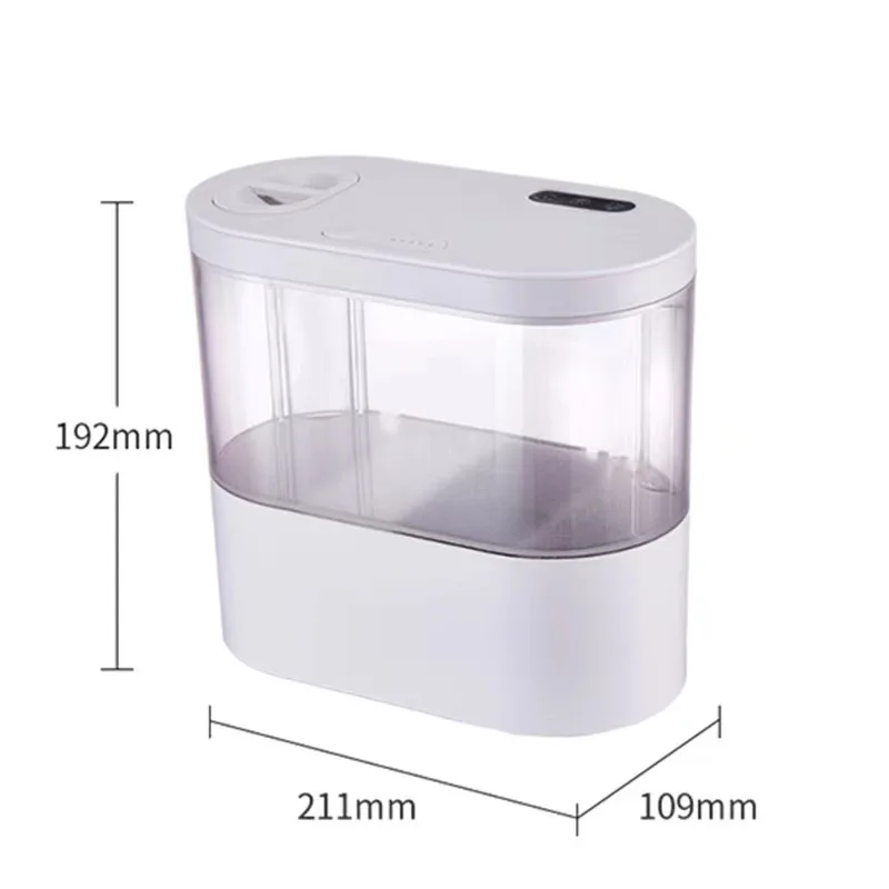 Desktop Creative Mini Aquarium Fish Tank with Biochemical Filtration System and LED Light Betta Fish Ecological Water Cycle