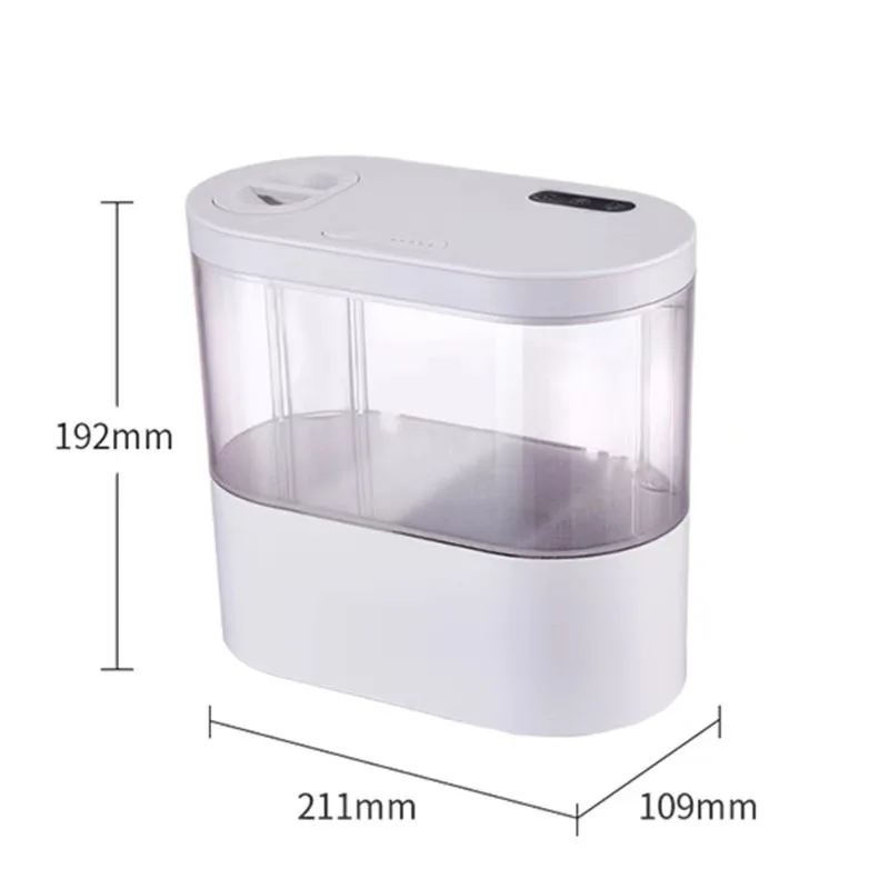 Desktop Creative Mini Aquarium Fish Tank Biochemical Filtration System LED Light Betta Fish Ecological Water Cycle