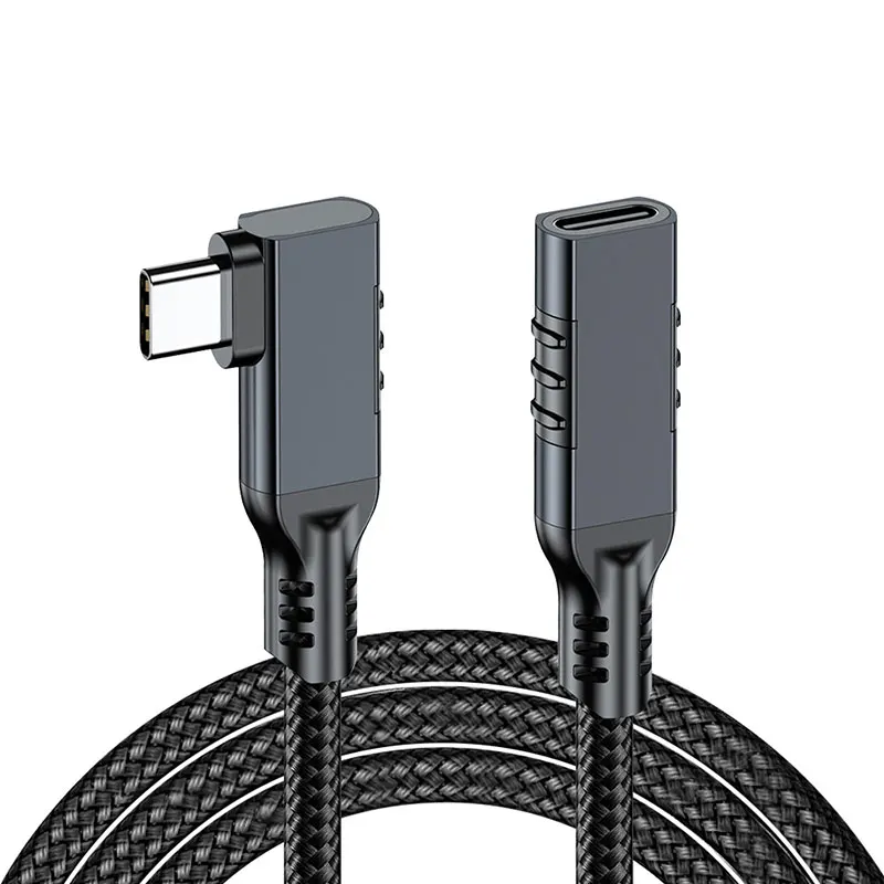 Premium USB-C Extension Cable - 90 Degree Angle, Ultra-Fast 240W Charging, 20Gbps Data Transfer, 8K@60Hz Support, Available in 3M and 5M Lengths