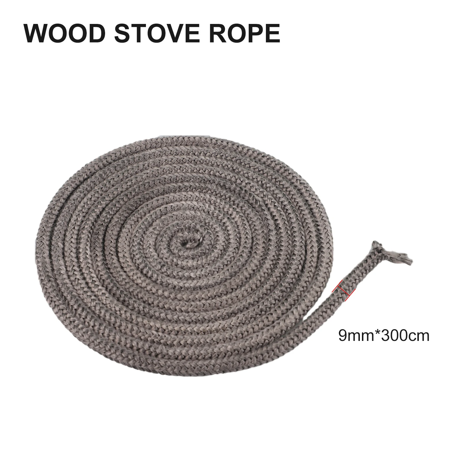 

High Quality Home Office Stove Rope Part 1pc 3 Meters Length 9.8ft 9mm Accessory Fiberglass Ropes Pellet Stoves
