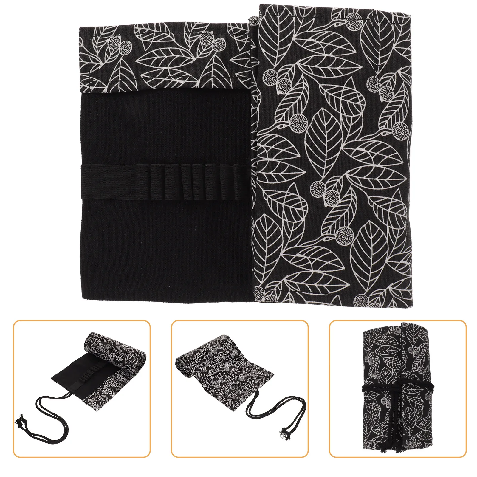 휴대용 펜슬 롤업 케이스 공간 절약형 롤 디자인, 색연필, 마커, 스케치 도구 정리용