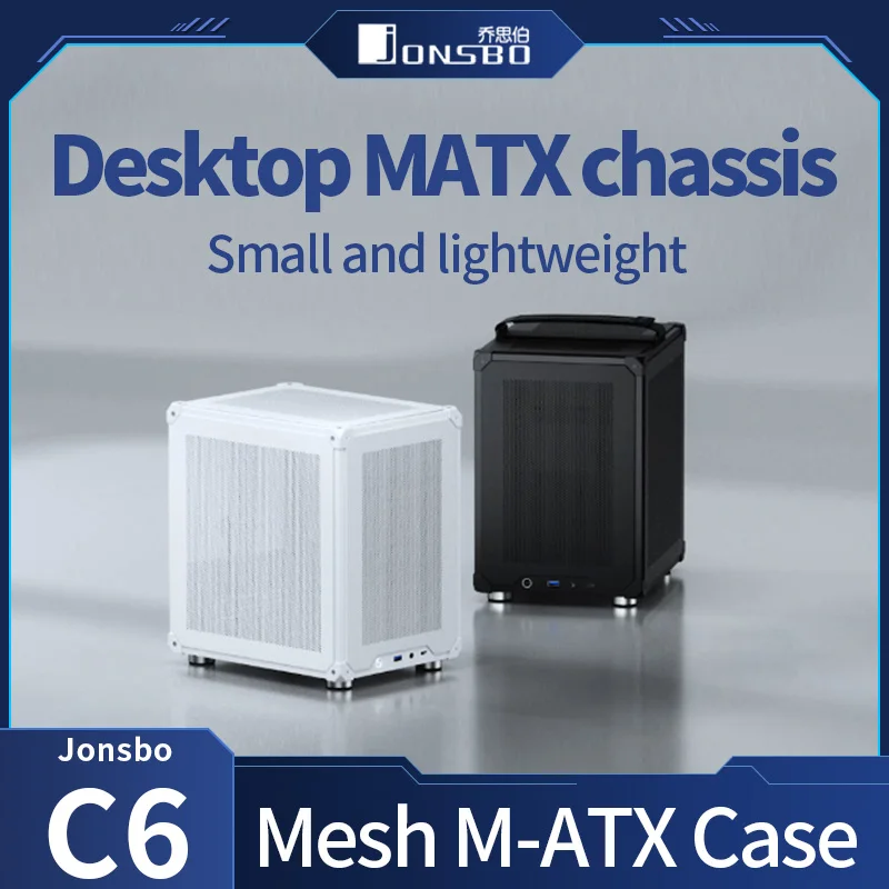 JONSBOC6ITXMATXHomeOfficeMiniDesktopPCCaseMESHboardTypec