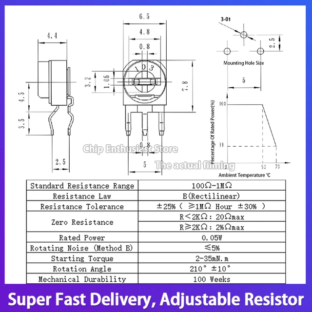 Variable Resistor Datasheet