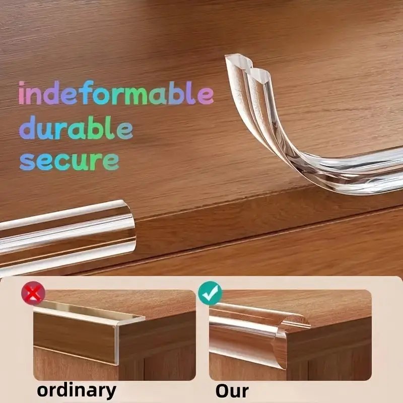 1/3/5M Table Edge Guard Furniture Corner Protector Strip Self Adhesive Transparent Kids Collision Proof Soft Bumper Baby Safety