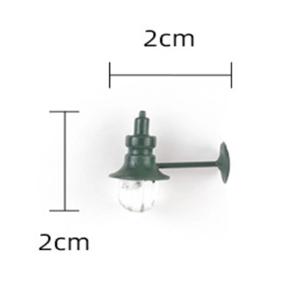 Railway Train Lamp Wall Lights White/warm HO Scale Railway Train Lamp Warm White 3V/12V LED Street Light Sand Table Model Garden 6