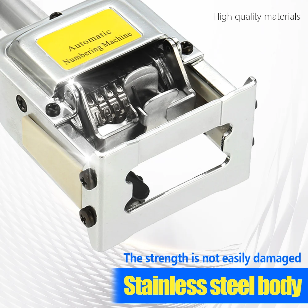 Automatic Number Machine Stick Stamp 7 Digit Numbering Machine Number Coding Page Chapter Marking Digital Stamp