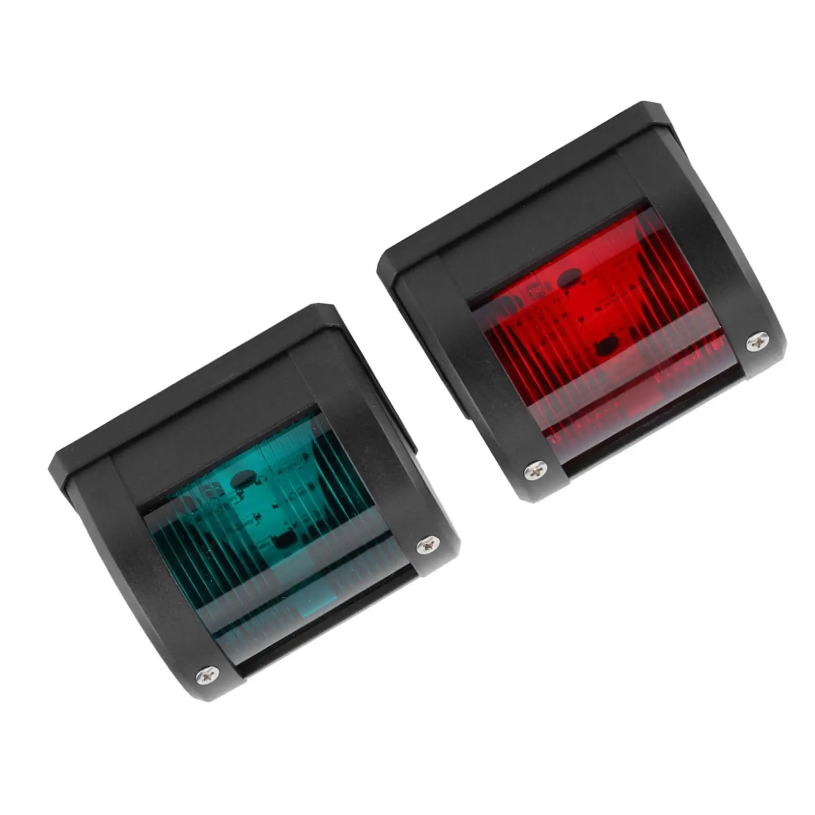 1Pair of IP66 Signal Lamp Red Green Navigation Warning Light for marine Boat Yacht 12V Watercraft Styling