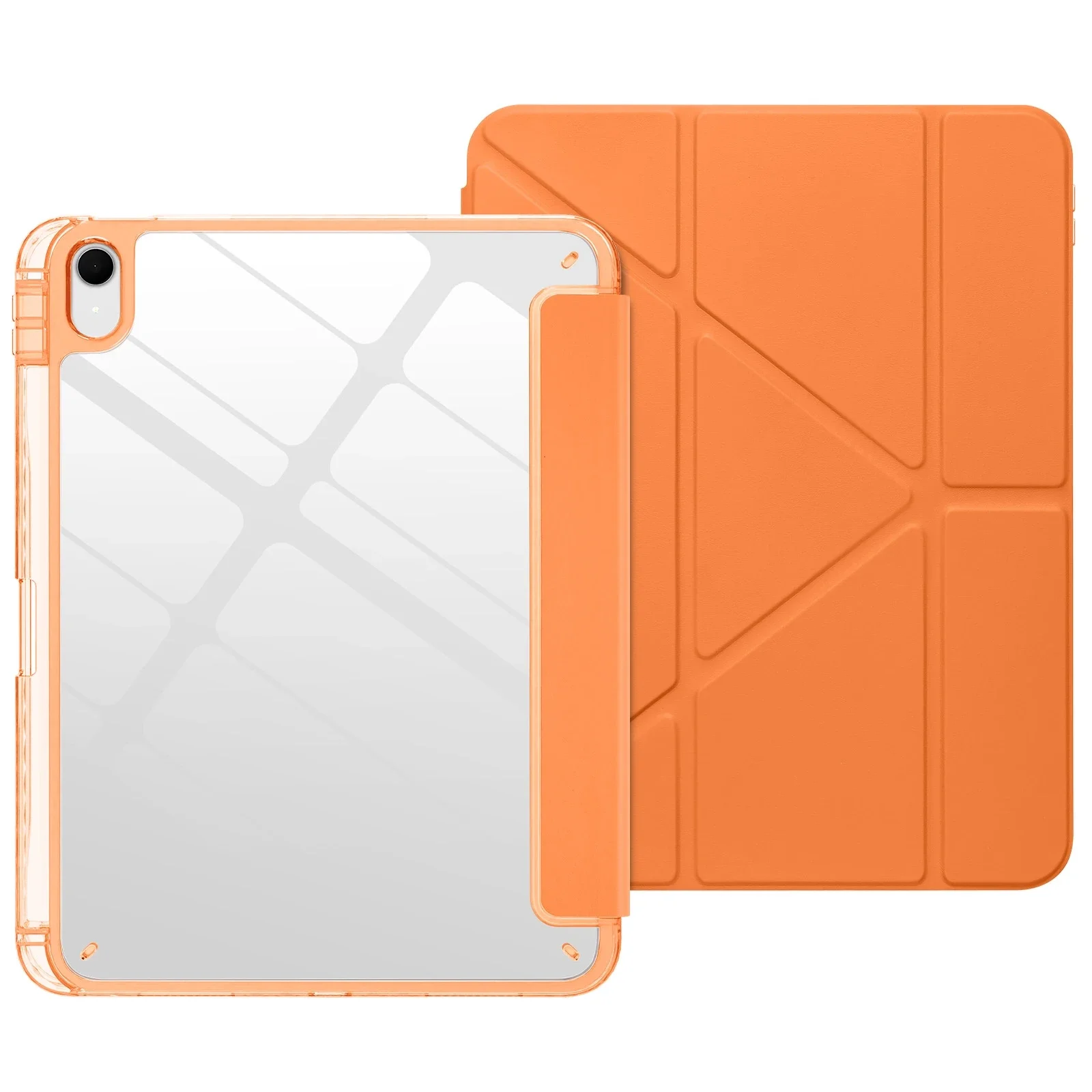 Premium Trifold Acrylic Tablet Case with Pencil Holder