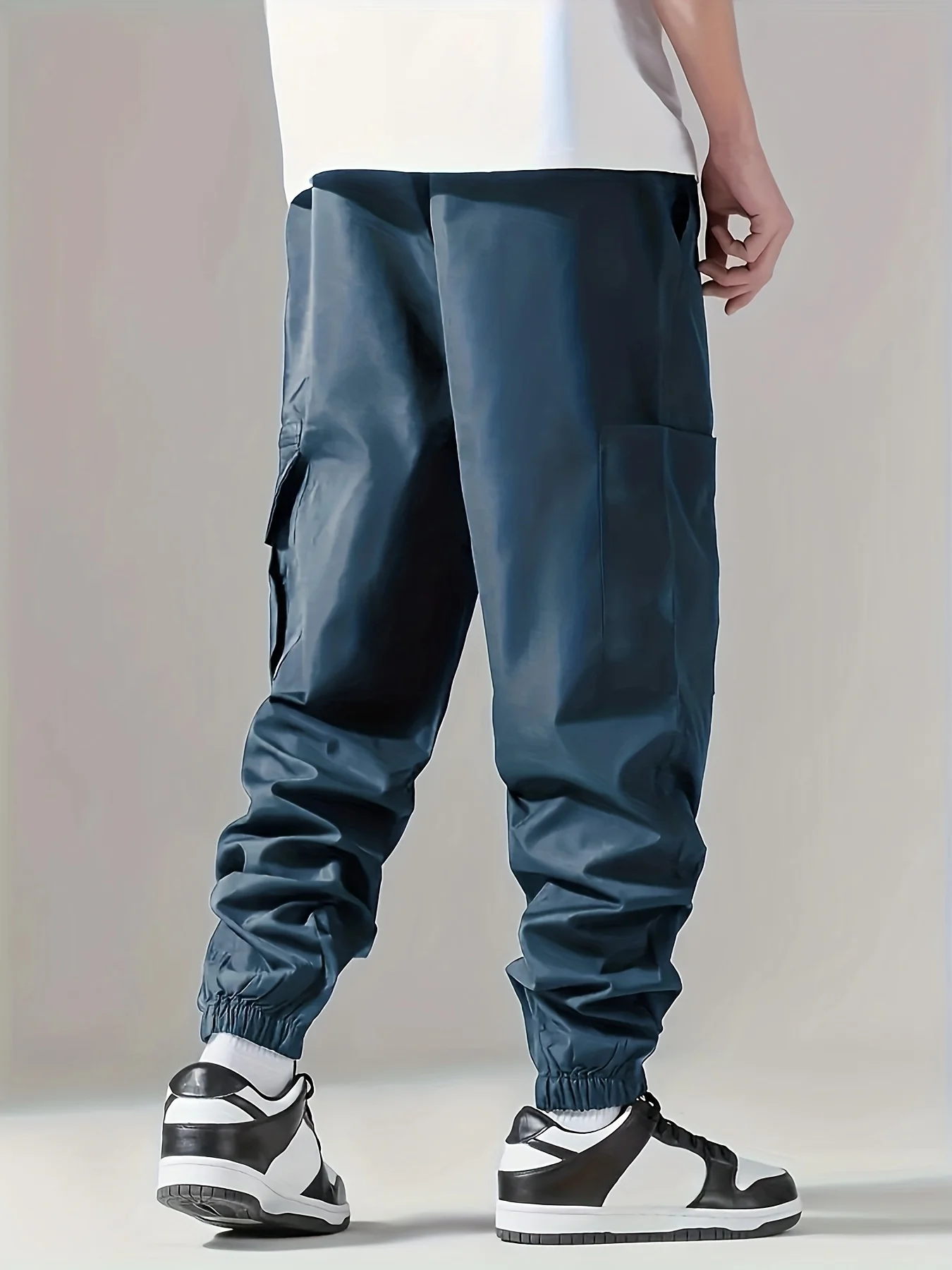 Men's Cargo Pants, Thin Trousers, Comfortable and Breathable, Outdoor Casual, Wearable, Running, Cycling, Multi-pocket 004