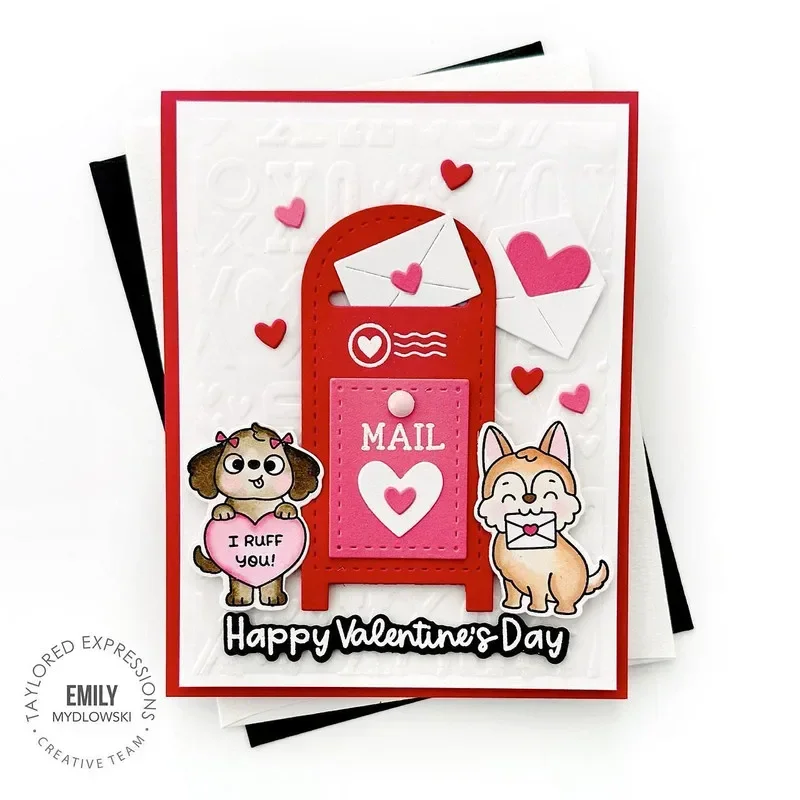 Valentine's Day Metal Cutting Love Is in the Air Dies and Clear Stamps Cut Die Mold Blade Knife Punch Scrapbook Paper Craft metal cutting die