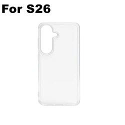 Clear Shockproof Flexible Soft TPU Phone Case - Transparent Protective Cover (For S26)