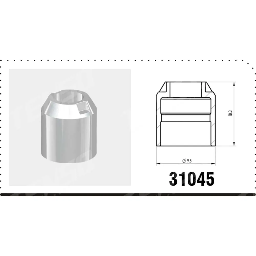 50/100 PCS 9.5x10.3MM For Honda Nozzle Plastic Cap Under Development PA66 (original color)