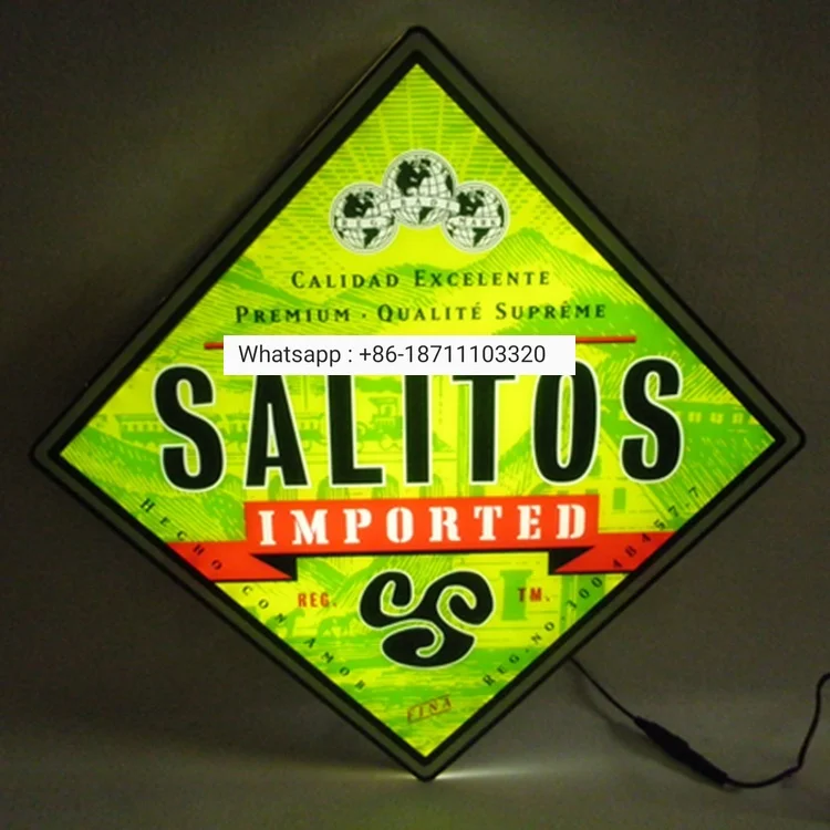 

Special Bottle Shape Brand Logo Design Customized 3d Led Backlit Light Box For Advertising Display Box