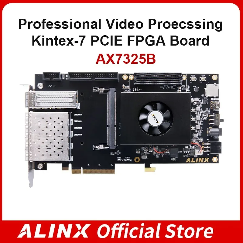 

ALINX AX7325B XILINX Kintex-7 SFP FPGA Development Board XC7K325 PCIE Accelerator Card Demo
